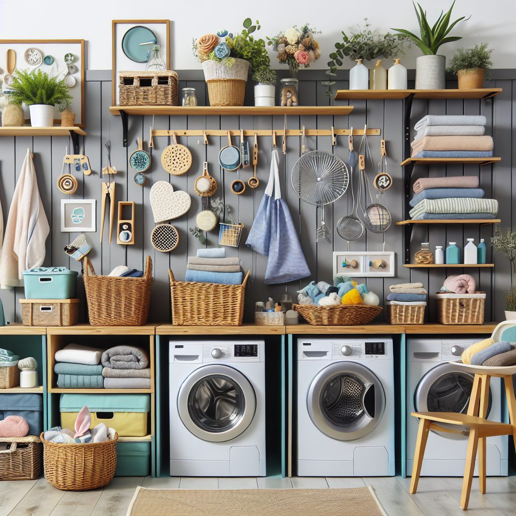 세탁실 정리 아이디어, 살림 고수가 되는 수납 구성