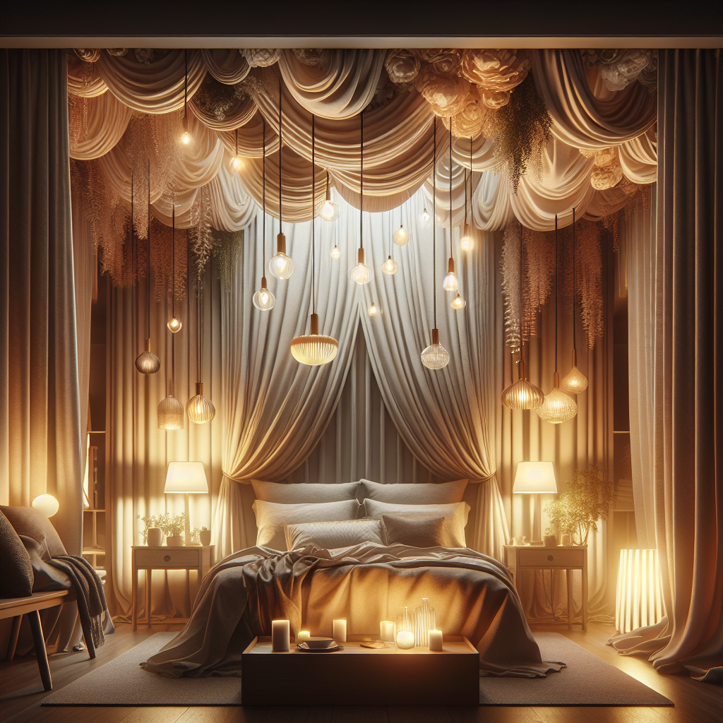 침실 분위기 꾸미기, 조명·패브릭으로 바꾸는 감성 무드