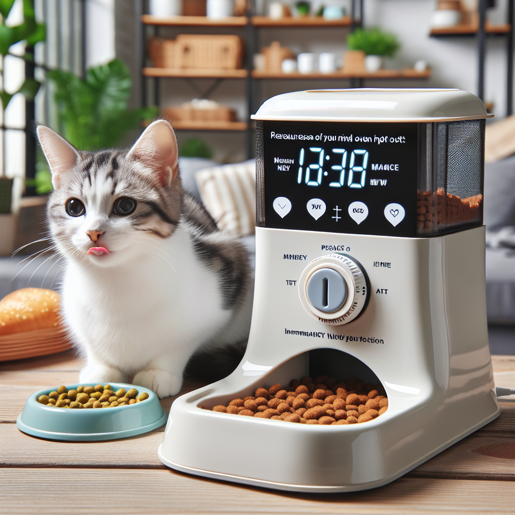 고양이 자동급식기 추천, 외출 때도 안심되는 타이머 기능