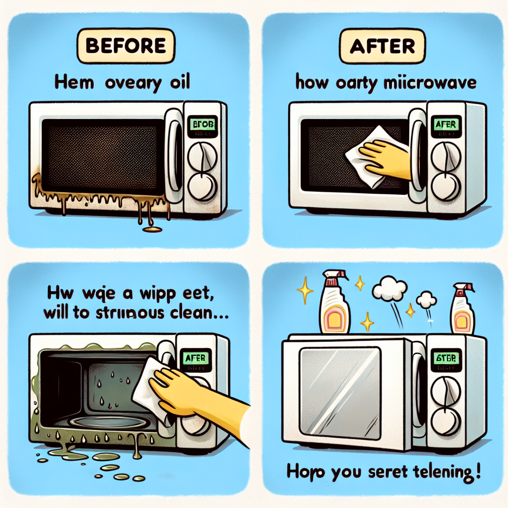 전자레인지 기름때 제거, 힘들이지 않고 닦이는 청소 비법
