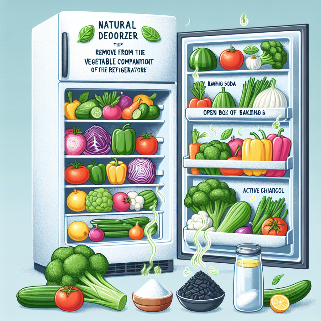 냉장고 채소칸 냄새 제거, 신선함 유지하는 천연 탈취 팁