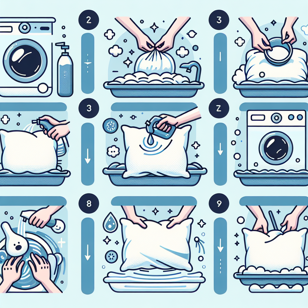 베개 커버 세탁법, 땀 얼룩 없이 하루 만에 산뜻해지는 방법