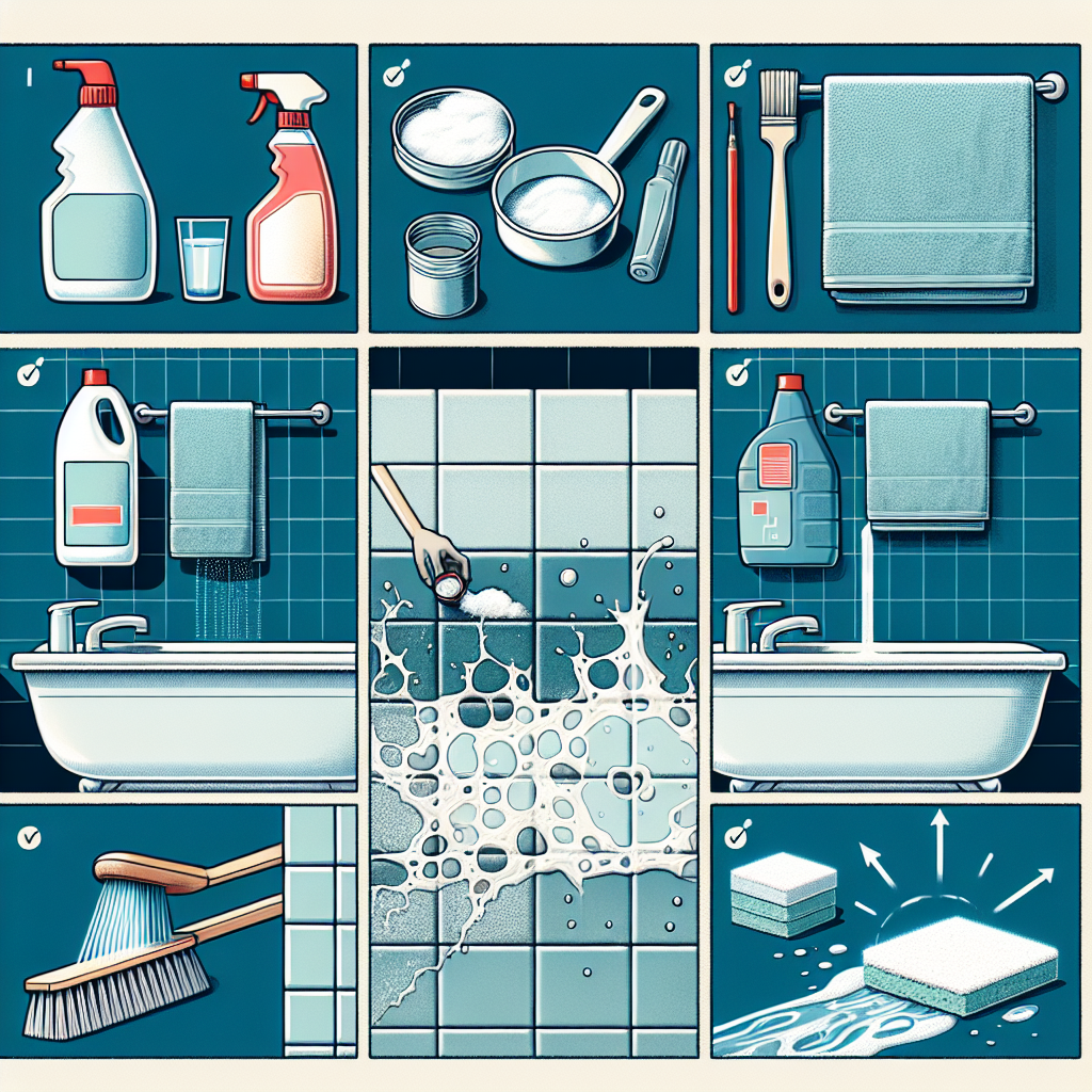 화장실 타일 물때 제거, 집에 있는 재료로 해결하는 비법