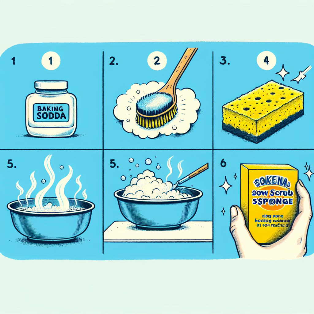 수세미 잡내 제거법, 베이킹소다만 있으면 해결