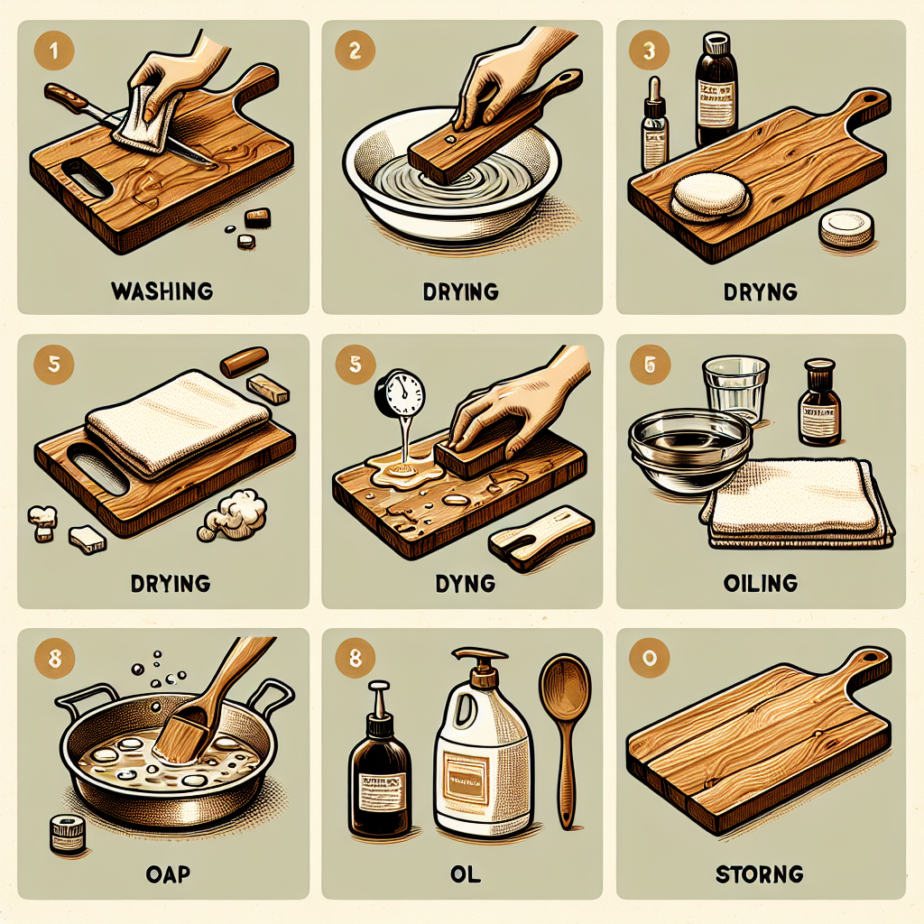 나무 도마 관리법, 갈라짐 방지와 냄새 제거를 동시에