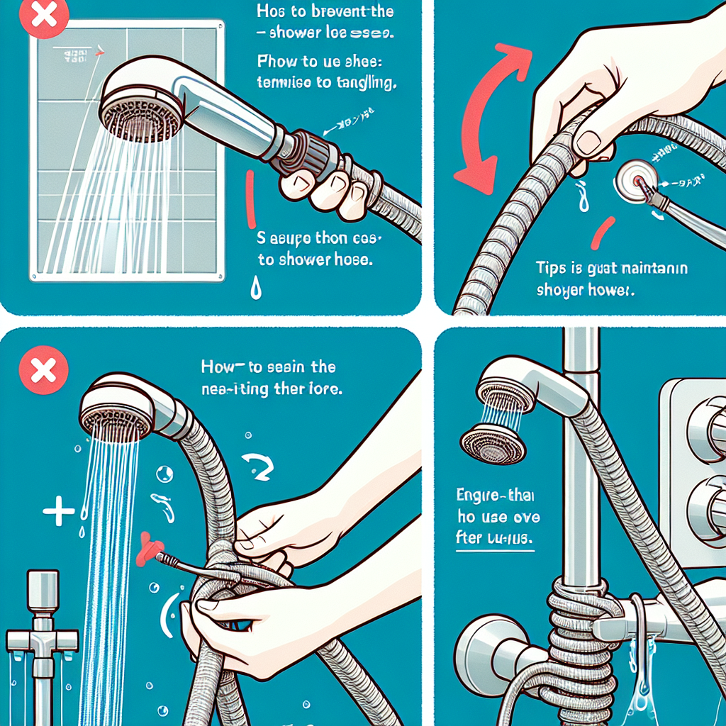 샤워기 줄 꼬임 방지, 오래 써도 새것처럼 유지하는 요령
