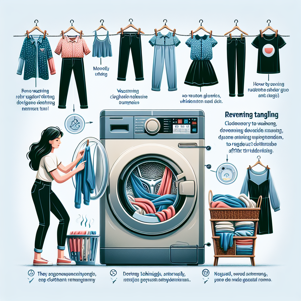 세탁물 엉킴 방지법, 탈수 후 옷감 손상 줄이는 요령