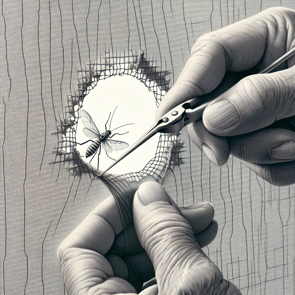 창문 방충망 구멍 막기, 모기 유입 차단하는 간단 재료