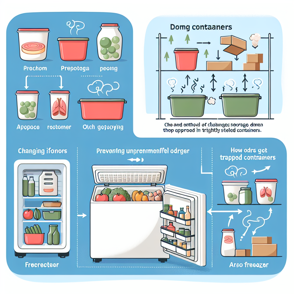 냉동실 냄새 차단법, 보관 용기만 바꿔도 효과 보는 방법