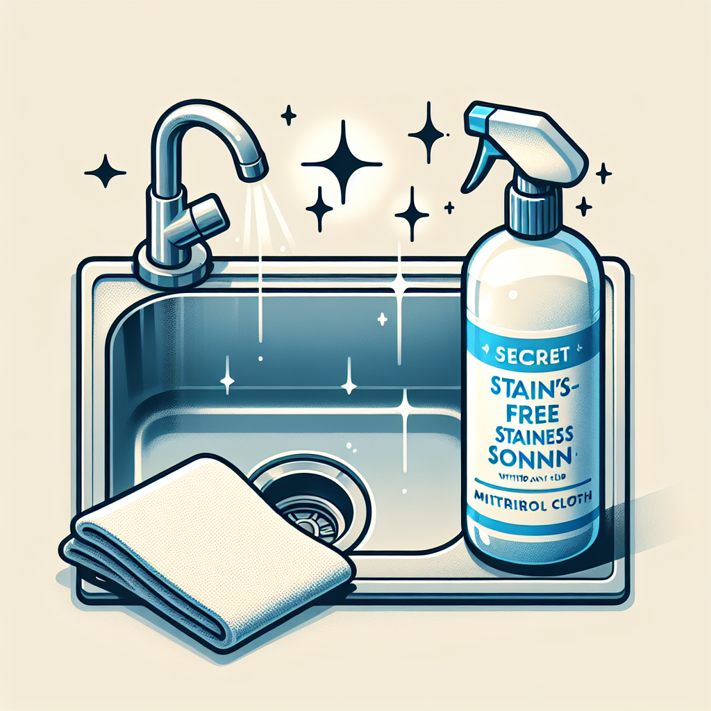 스테인리스 싱크대 얼룩 제거, 문지름 없이 반짝이는 비법