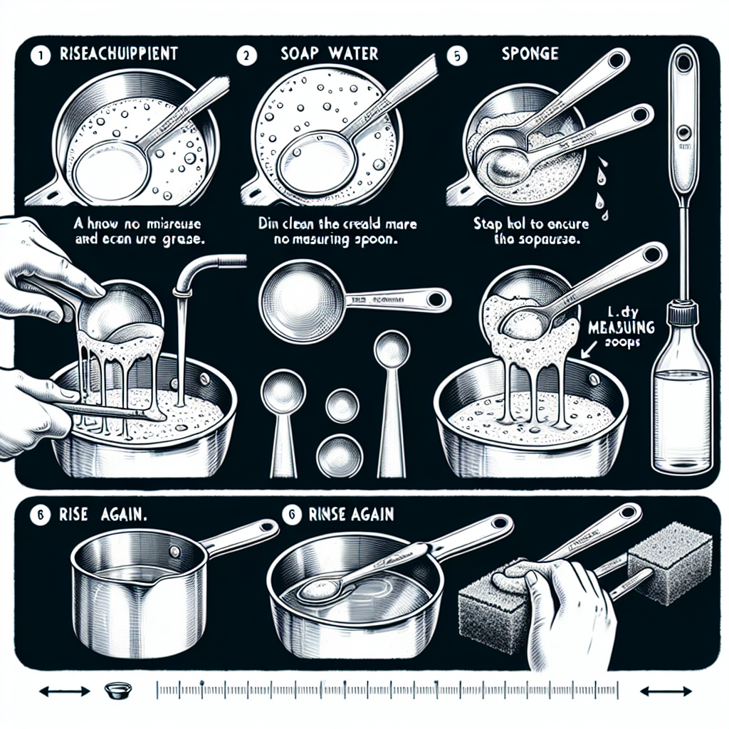 계량스푼 세척법, 기름기 남지 않게 씻는 요령