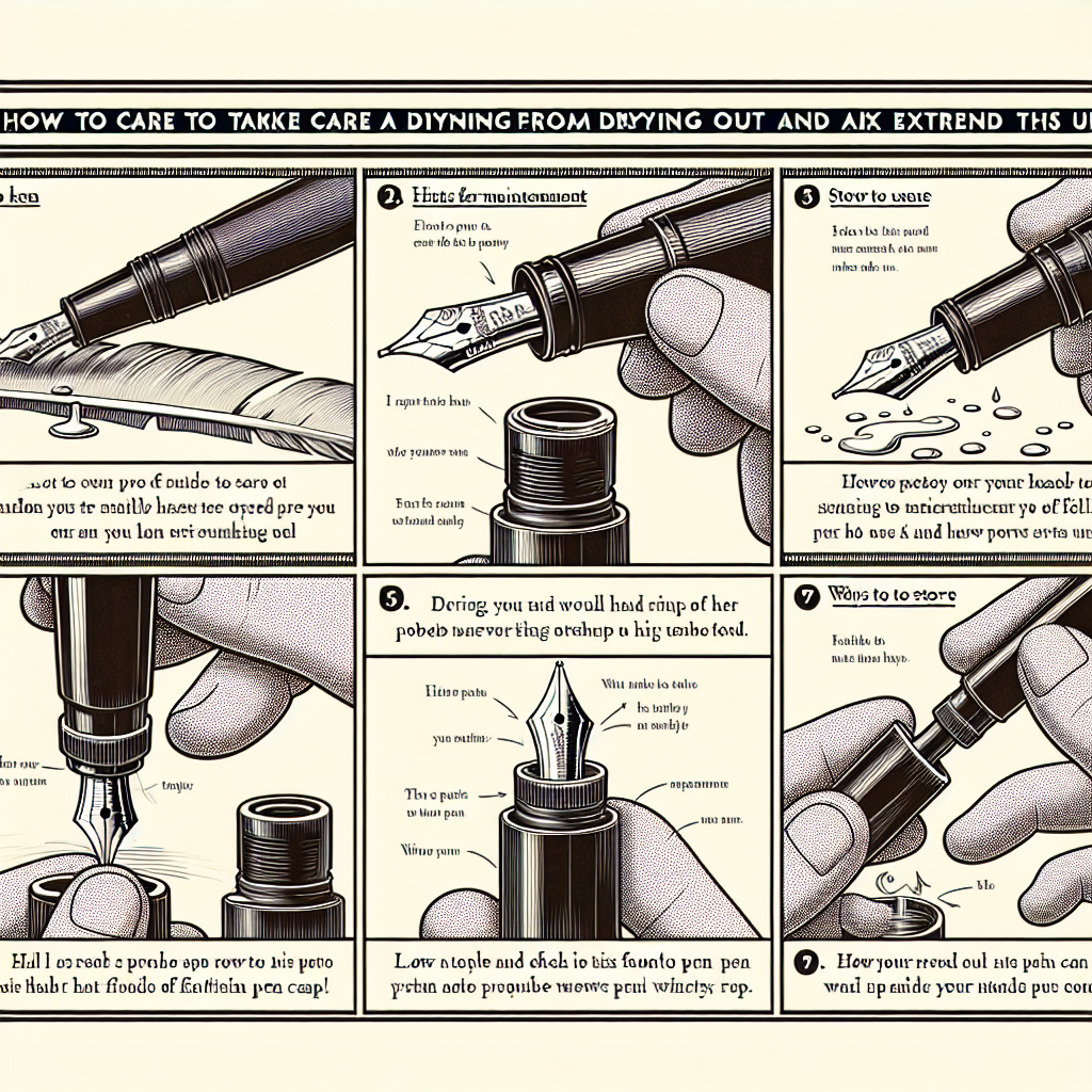 붓펜 캡 관리법, 마르지 않게 오래 사용하는 방법