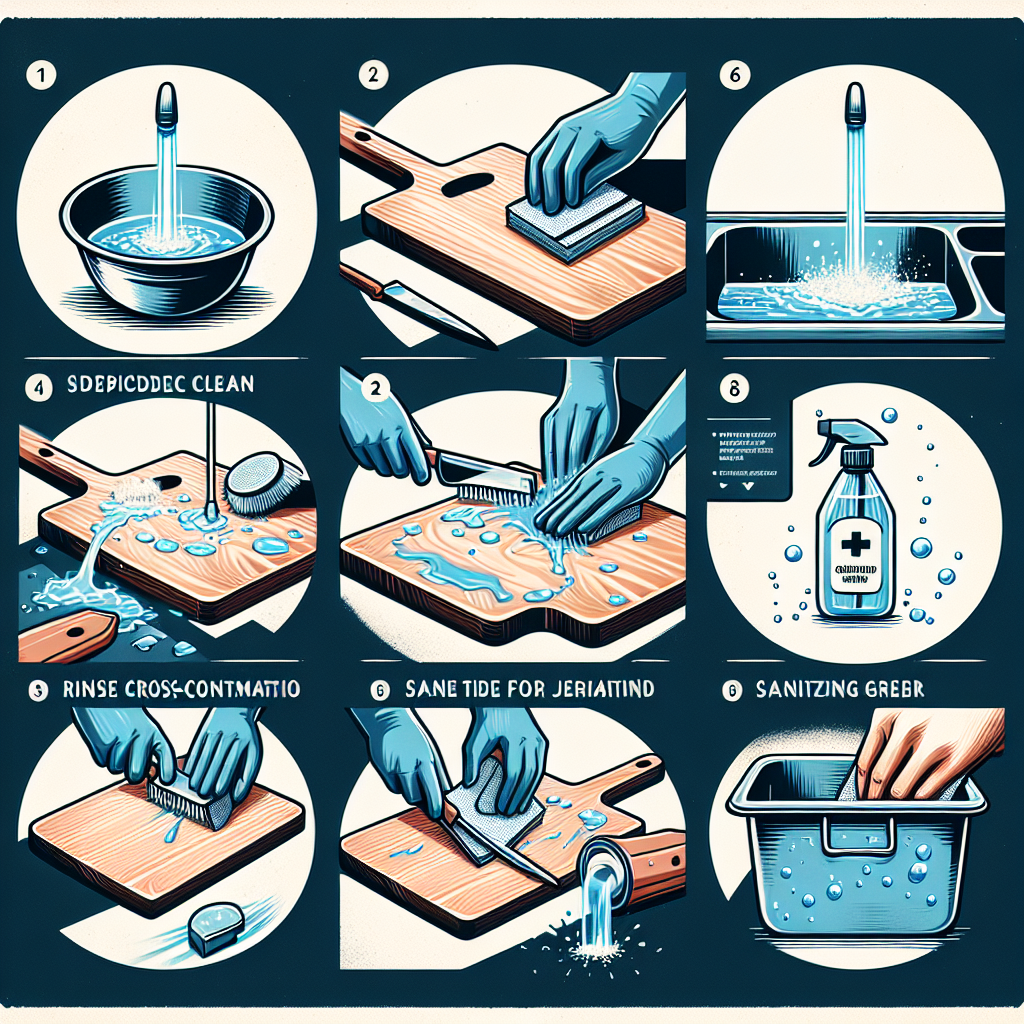 주방 도마 세척 순서, 교차 오염 막는 위생 관리