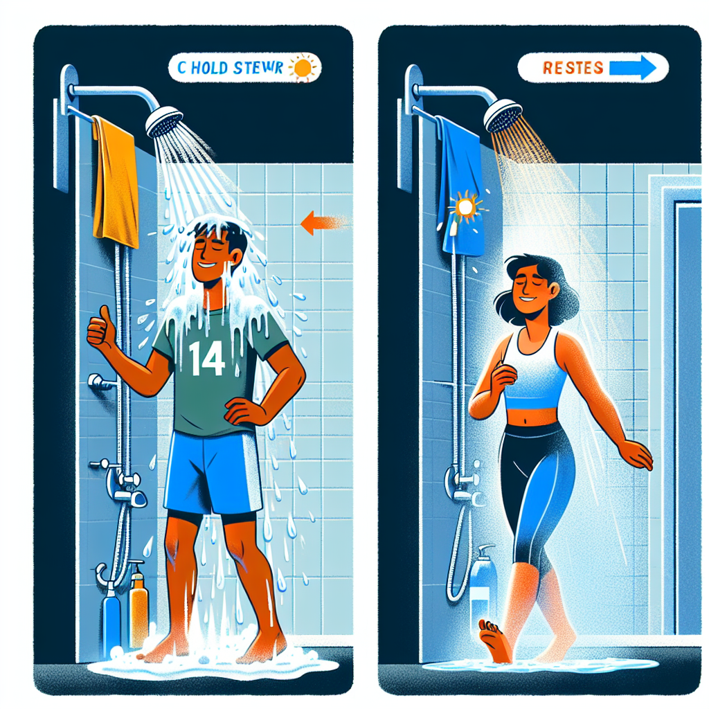 냉수 샤워 활용, 더위 피로 줄어드는 2단계 요령