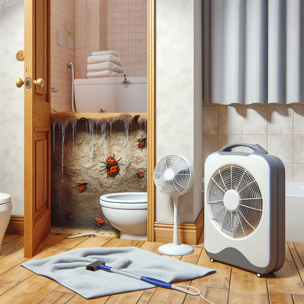 욕실 문틈 습기 제거, 곰팡이 생기지 않게 말리는 요령