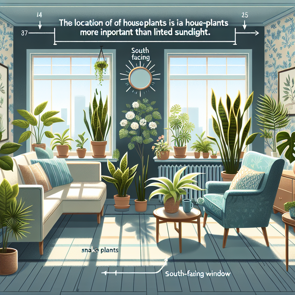 실내 식물 위치, 햇빛보다 중요한 조건