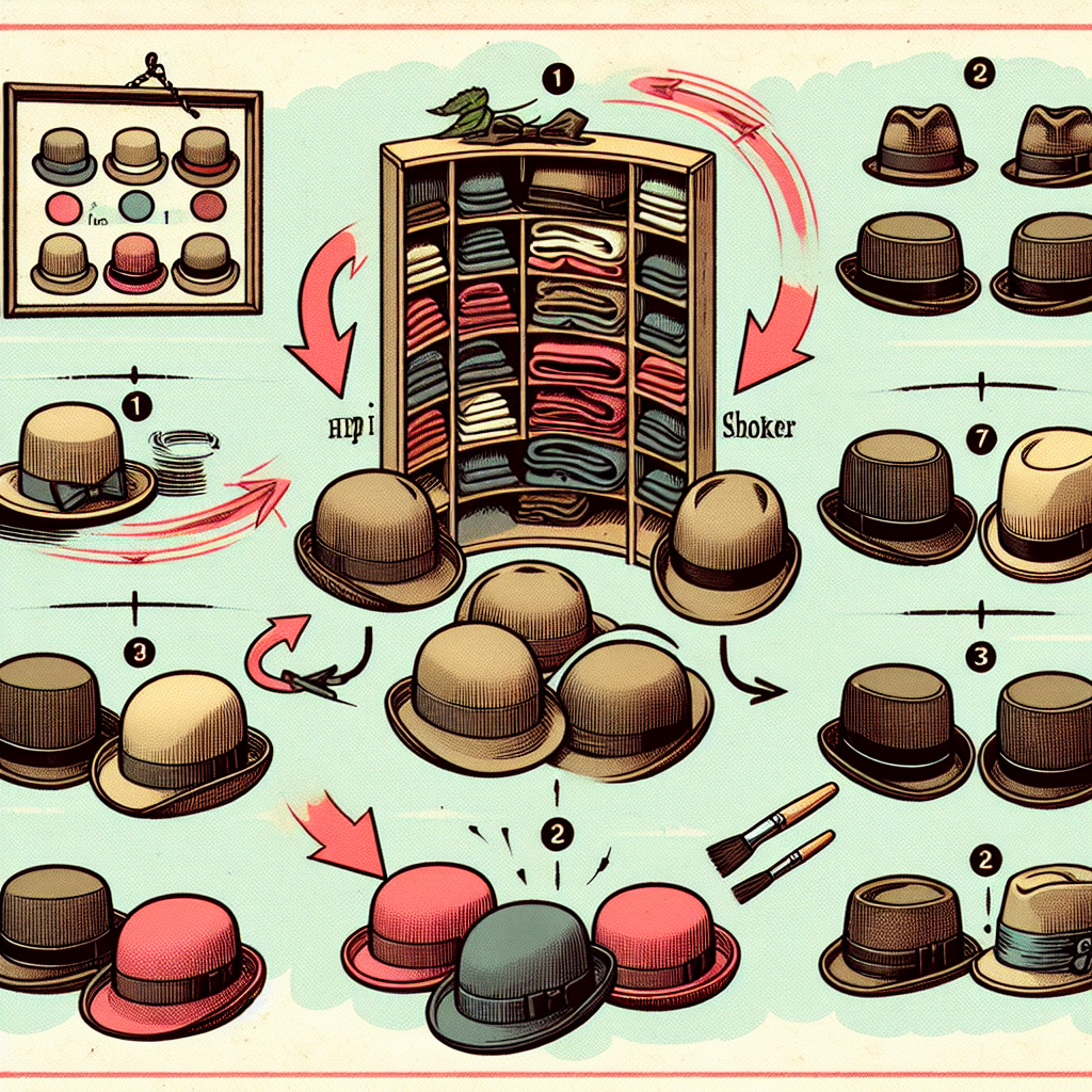 모자 보관법, 형태 망가지지 않는 수납