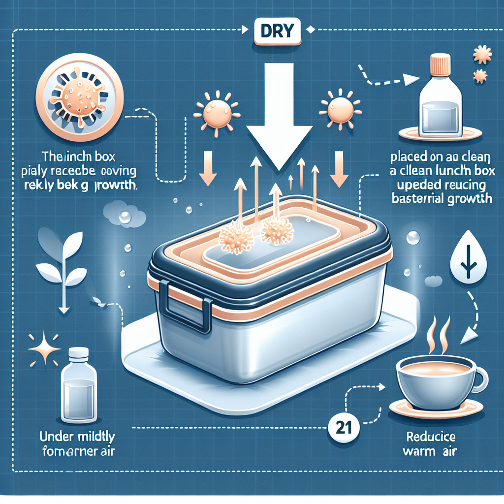 도시락 통 건조, 세균 번식 줄어드는 방법