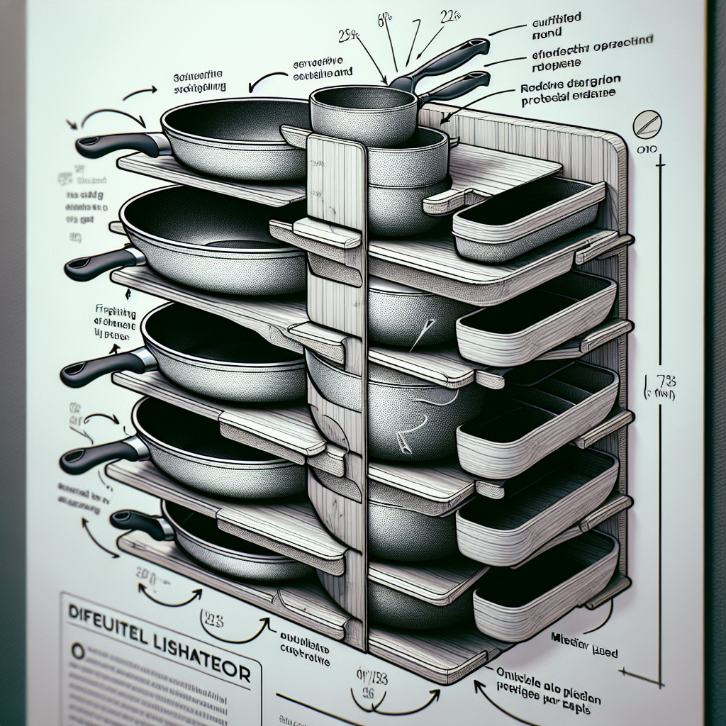 프라이팬 수납, 스크래치 줄어드는 방식