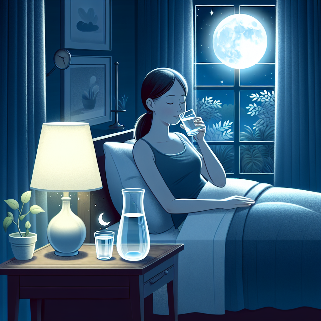 취침 전 물 섭취, 야간 각성 줄어드는 기준