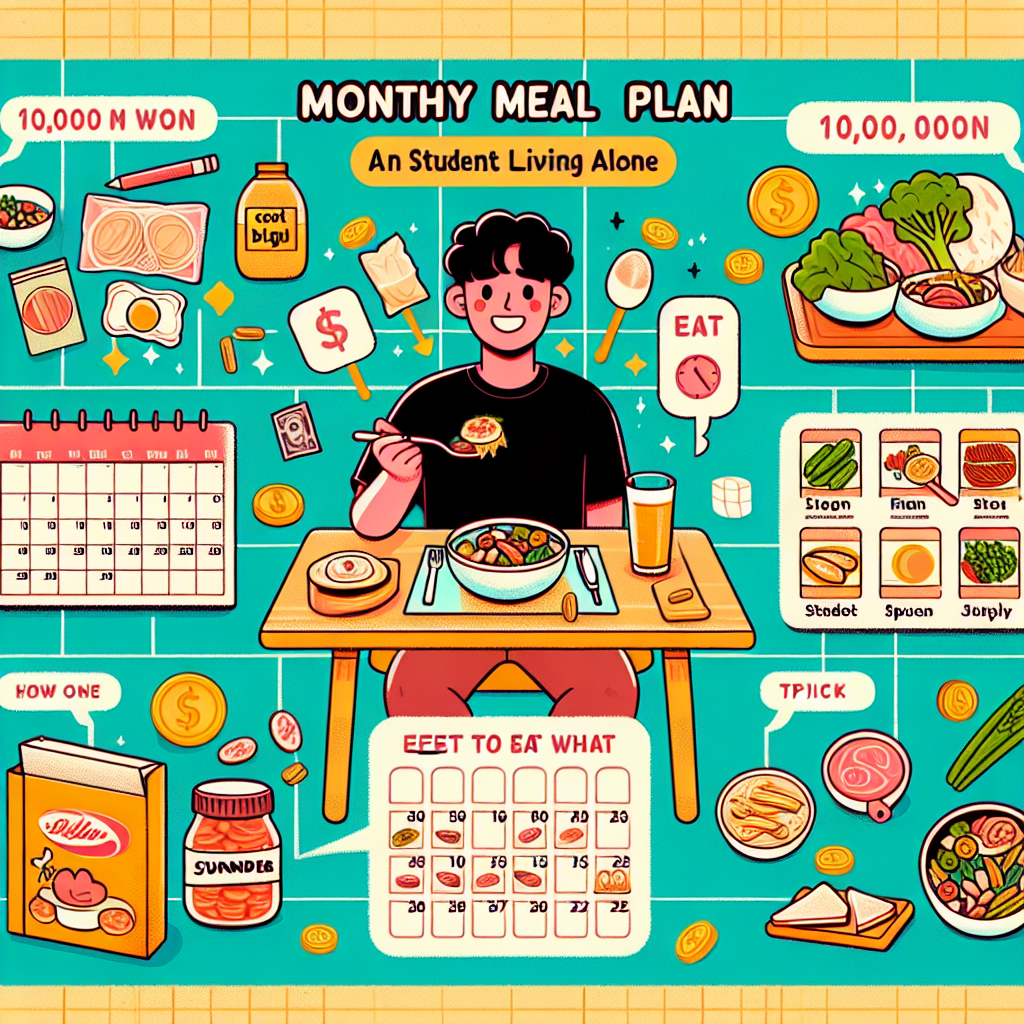 자취생 요리 레시피, 한 달 식비 10만 원 버티는 비법