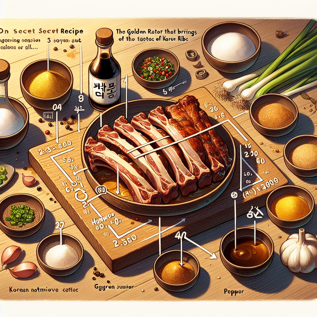 갈비찜 양념 비법, 한우 갈비 맛 내는 황금 비율