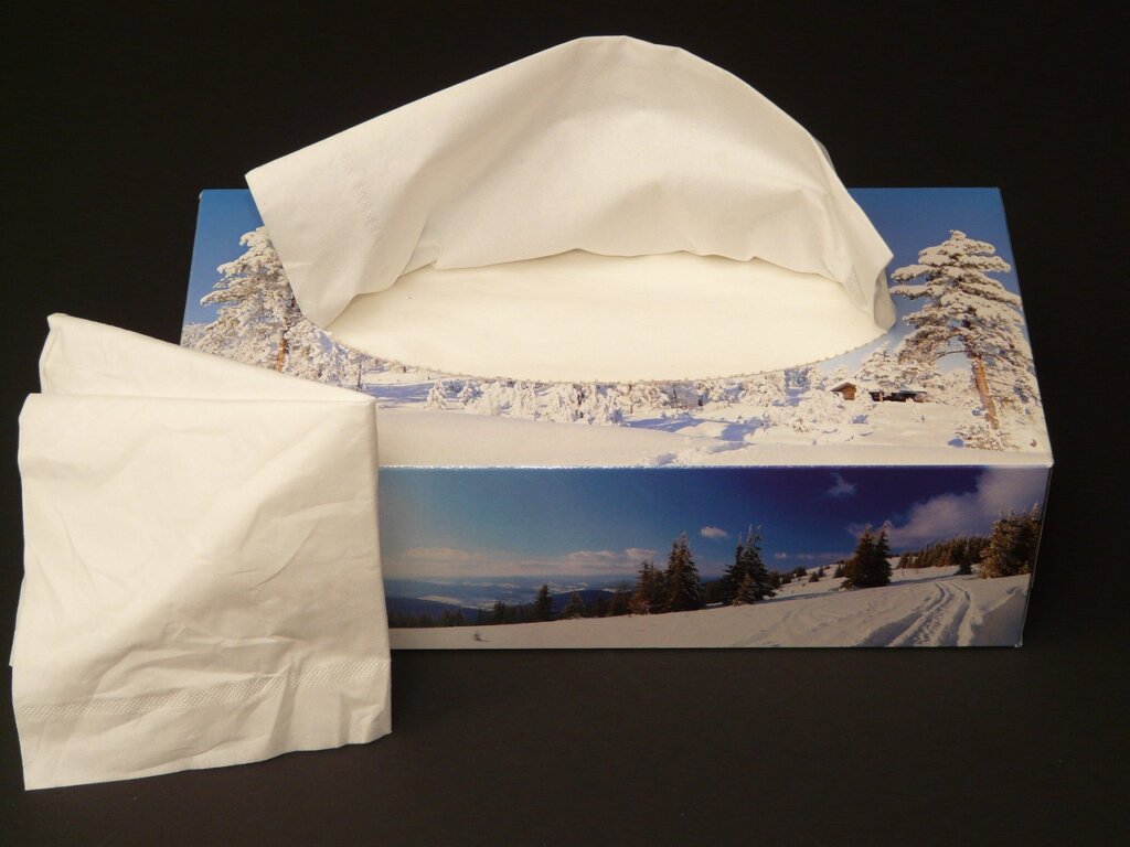 applying thin layer of cooking oil to clean freezer wall with paper towel