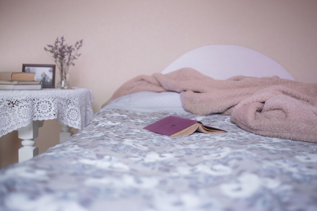electric blanket on bed winter night cozy