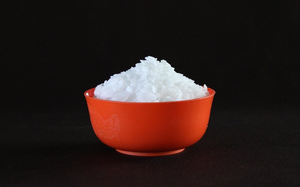 baking soda and dish soap mixture applied on kitchen stove surface