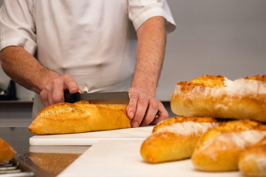 baking soda and white vinegar poured into kitchen drain