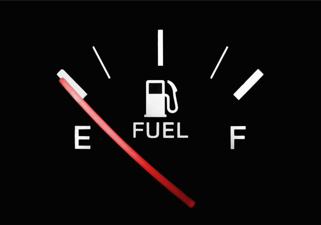 LPG gas tank level gauge checking