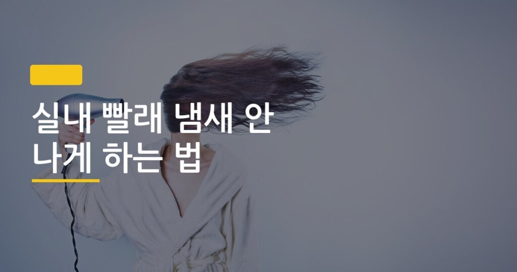 실내 빨래 냄새 안 나게 하는 법, 비 온 날도 퀴퀴한 냄새 없이 마르는 5가지 방법