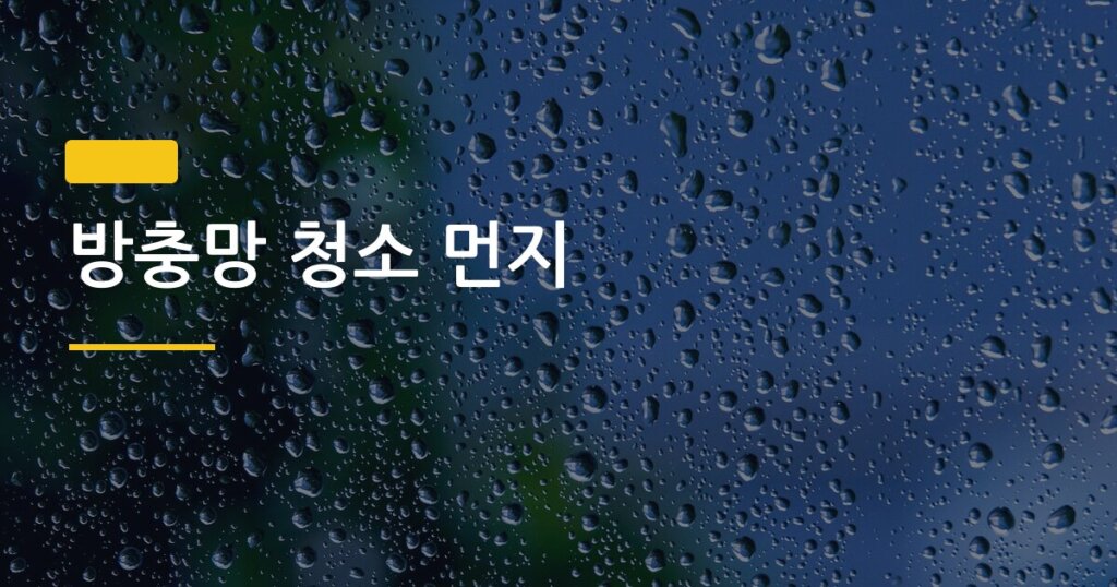 방충망 청소 먼지, 5분 만에 싹 없애는 방법 진짜 있었다