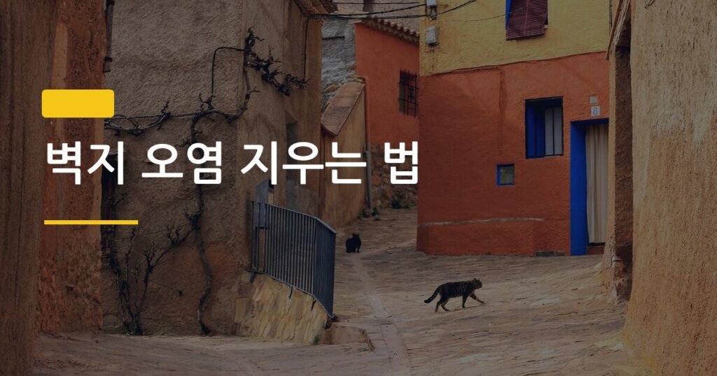 벽지 오염 지우는 법, 종류별로 다르게 해야 하는 이유 5가지